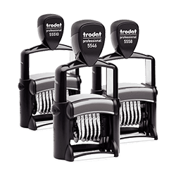 Trodat heavy metal number stamp product lineup